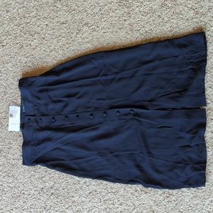 Blue button up skirt